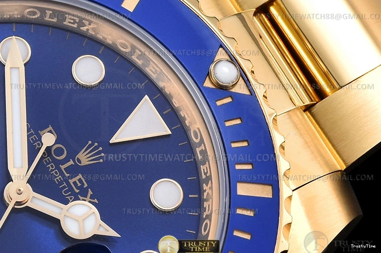 0918 TravelReady Submariner 116618LB Wrp 904 YG YG Blue KF VR 1091